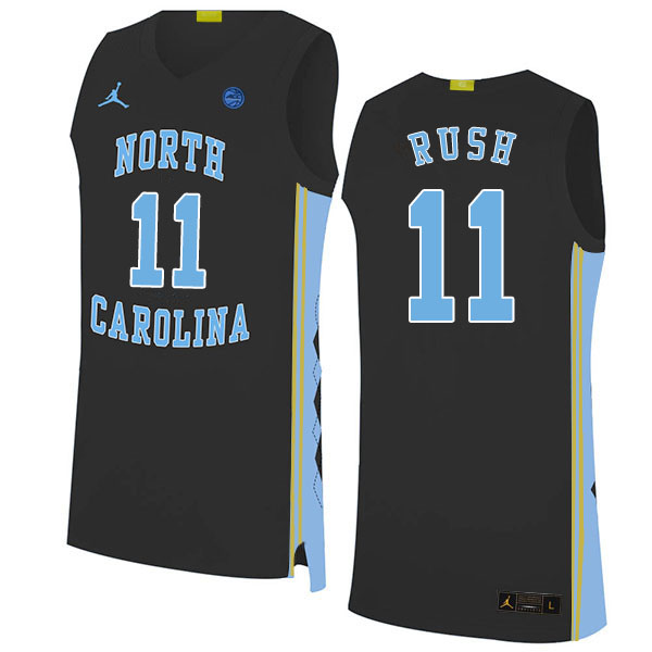2020 Men #11 Shea Rush North Carolina Tar Heels College Basketball Jerseys Sale-Black - Click Image to Close